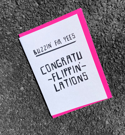 'CONGRATU-FLIPPIN-LATIONS' Scottish Card