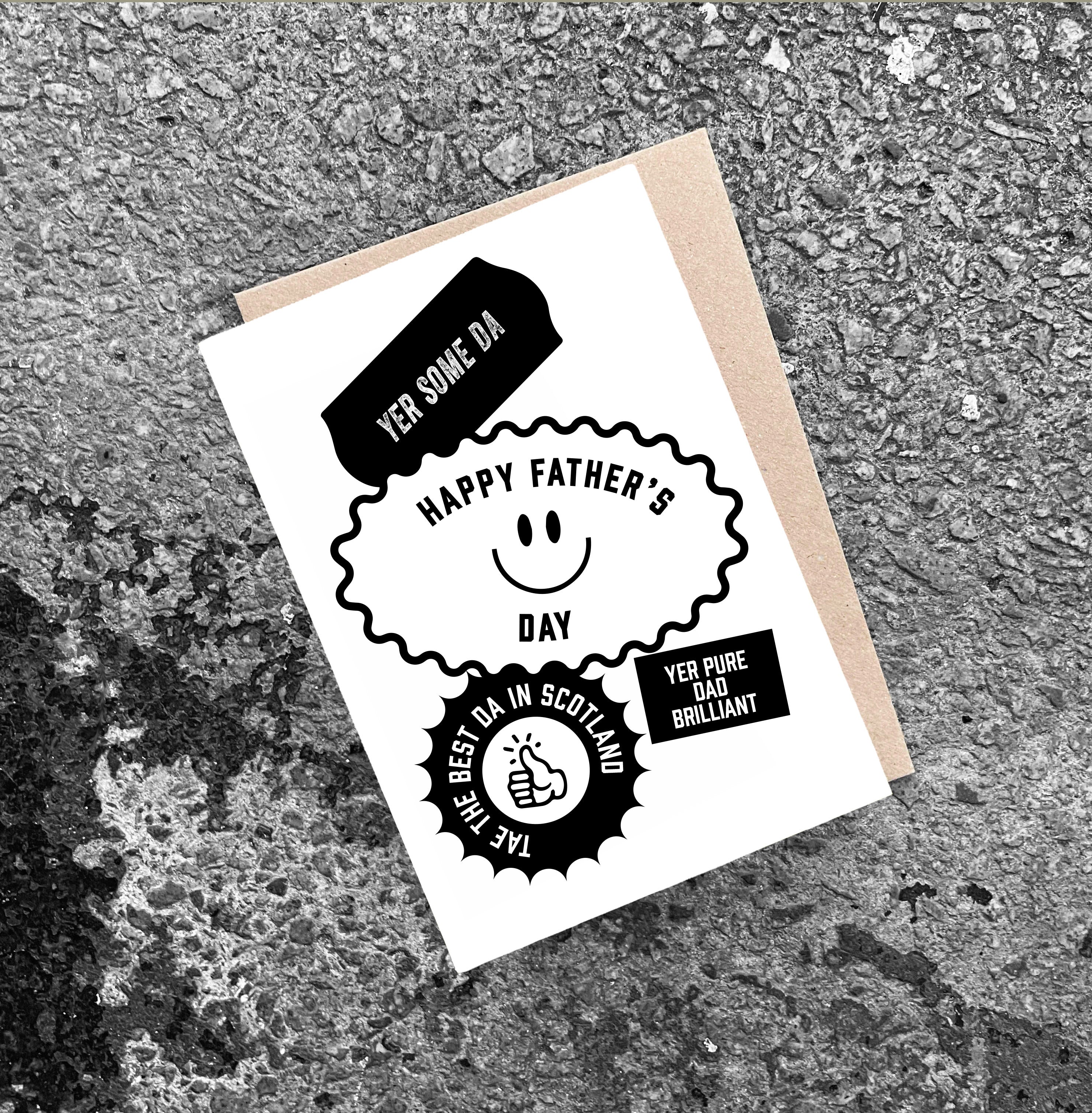 SCOTTISH FATHER'S DAY CARD, Scottish Father's Day, Yer Some Da card