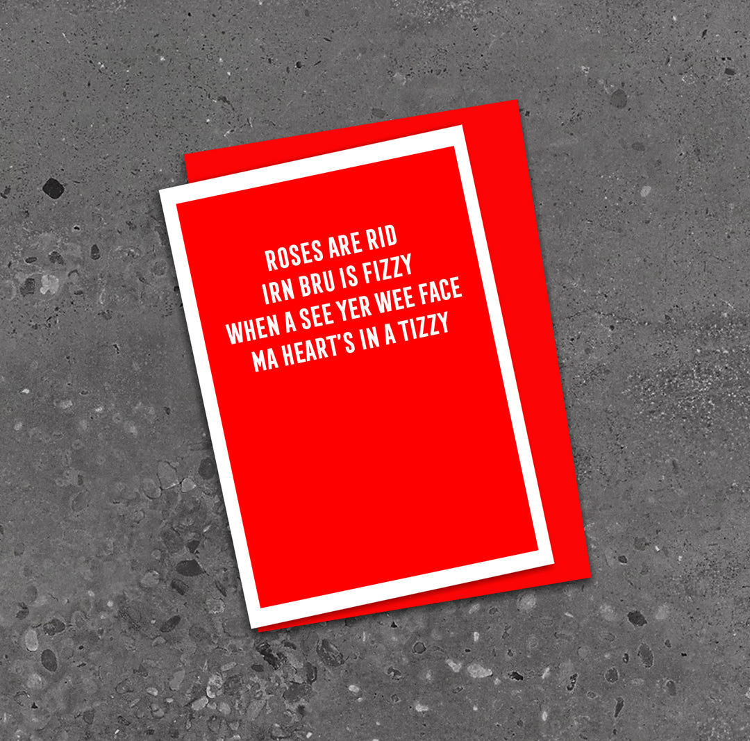 Scottish Valentine Card, Funny Scottish Cards, Made in Scotland, Scottish Cards fo0r her, Scottish Cards for him