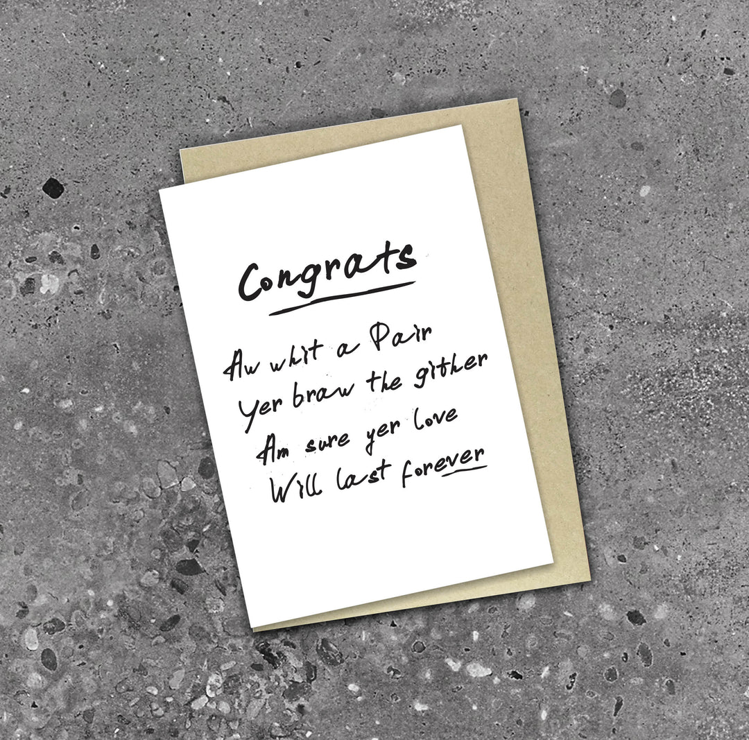 Scottish Engagement Card