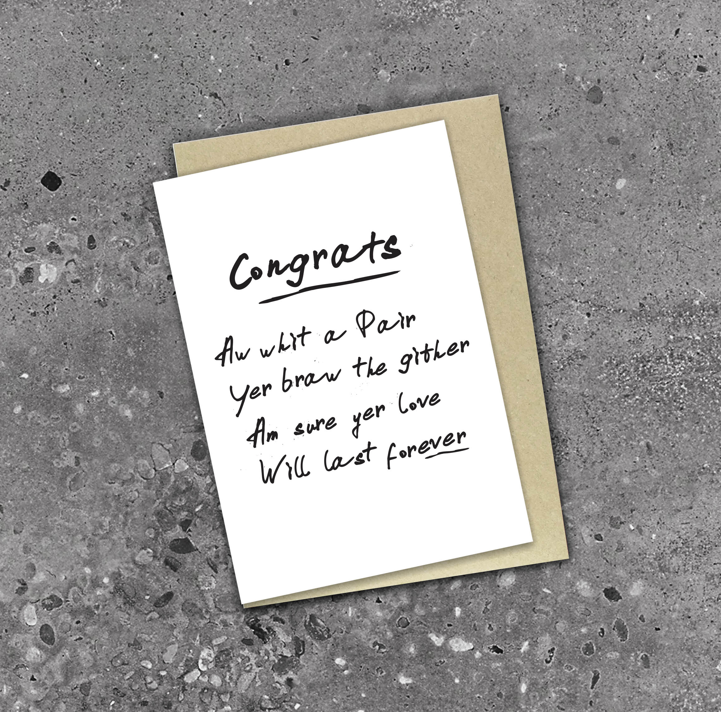 Scottish Engagement Card